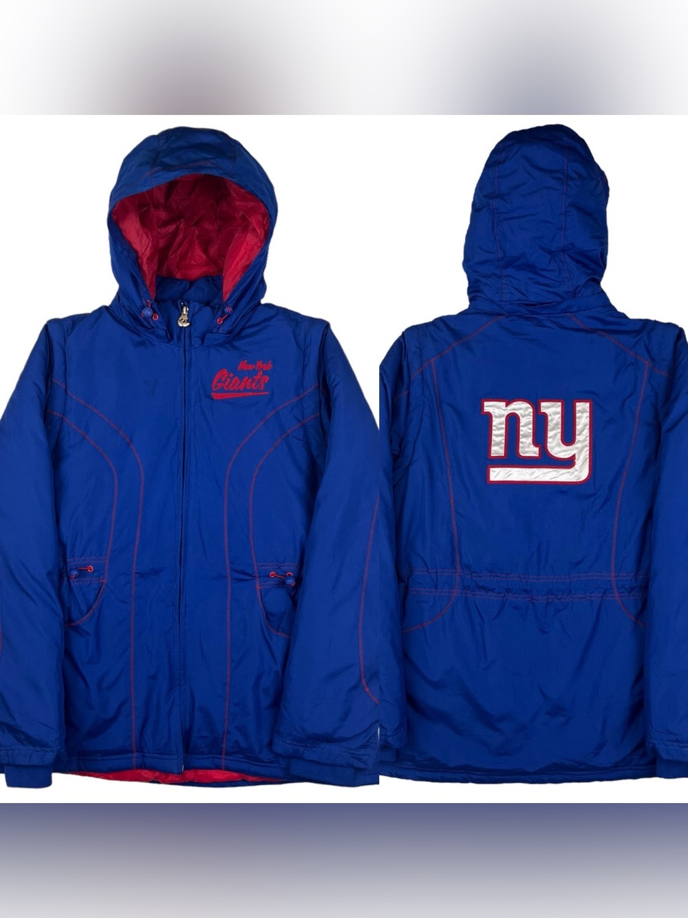 Reebok New York Giants Insulated Puffer Jacket Blue Small
